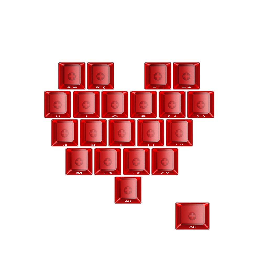 Heart Keycaps